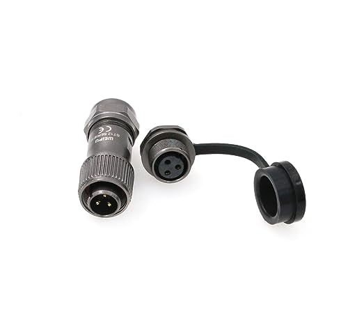 SZRMCC Weipu ST12 Waterproof Cable Connector 3Pin IP67 Metal Threaded Circular Aviation Power Connector Solder Electrical Wire Plug Socket 12mm (3 Pin 13A) - size: 3 Pin 13A