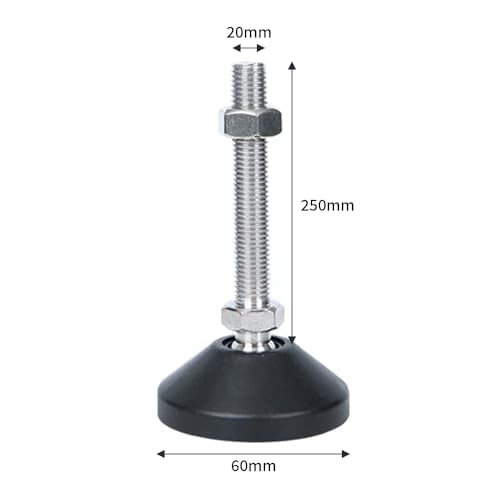 BORDSTRACT 4Pcs M20 Leveling Feet D60 L250 - size: D60*M20*250