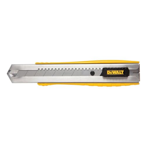 DEWALT Utility Knife, Single Blade Snap-Off, 25mm (DWHT10045) - color: Multicolor, size: 25 mm