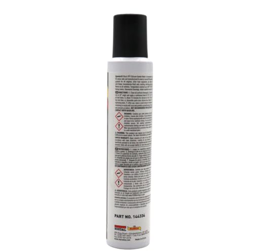 Dynatex Black RTV Silicone Gasket Maker 7.4oz Automatic Can (1 Pack) - size: 8 Ounces