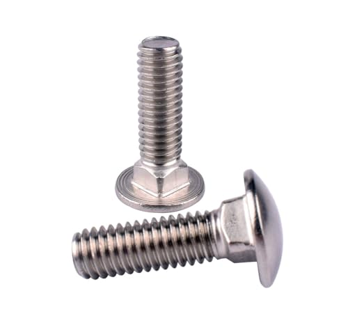 1/4-20 x 1/2" Carriage Bolts Screws, 18-8 Stainless Steel 304, Round Head, Square Neck, UNC Fully Machine Coarse Threaded,20Pcs - size: 1/4-20 x 1/2" (20 PCS)