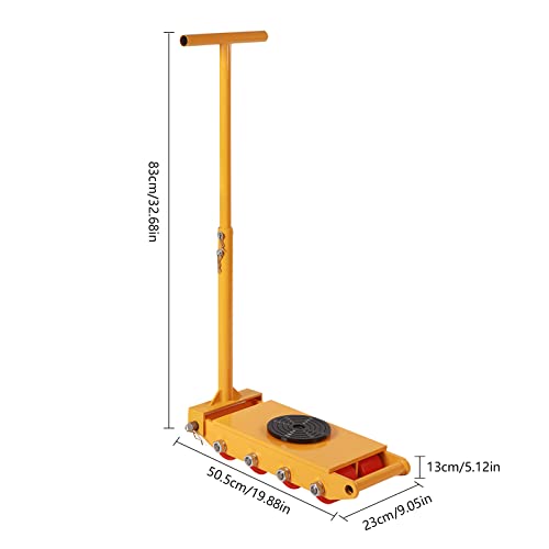 Machinery Mover,8/12/15T Machinery Skate Dolly Rollers, 33000lbs Machinery Moving Skate, Machinery Mover Skate, Heavy Duty Machine Dolly Skate for Heavy Duty Industrial Moving Equipment (12T/26400lbs) - size: 12T/26400lbs