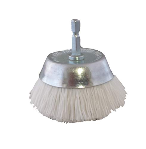 Dico Products 720083 Nonabrasive Cup Brush, White, 2.5 inch