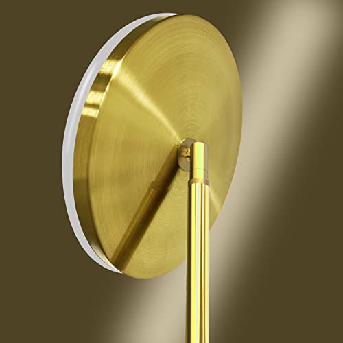 JOOFO LED Torchiere Floor Lamp with Remote, Stepless Dimmable, Brushed Gold - color: Brushed Gold