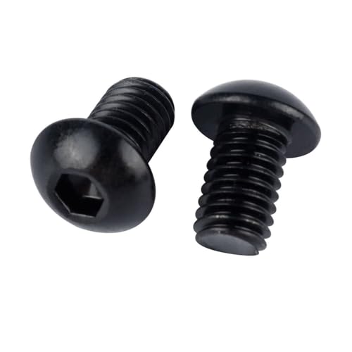 3/8-16 x 1/2" Button Head Screws Socket Cap Bolts 304 Stainless Steel 18-8, Allen Hex Drive, UNC Fully Machine Thread, 10Pcs Black - color: Black, size: 3/8-16 x 1/2" (10PCS)