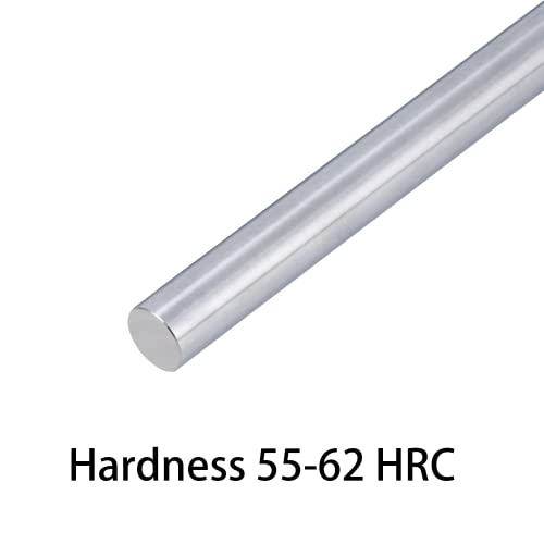 2Pcs 6mm x 350mm (0.236 x 13.78 inches) Vigorous Linear Motion Rods, Case Hardened Chrome Shaft Linear Rail Guide Shaft for 3D Printer, DIY, CNC - Metric h8 Tolerance - size: D 6mm x L 350mm 2 Pcs