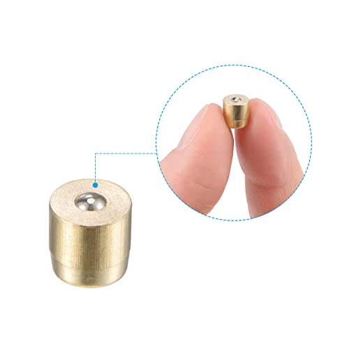 uxcell Brass Push Button Grease Oil Cup 6x6mm Ball Oiler for Lubrication System 10Pcs - size: 6x6mm