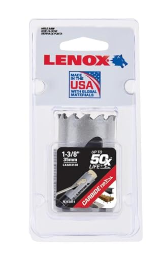 Lenox Hole Saw Carbide Tipped 1 3/8In 35Mm - style: 1 3/8-inch (35 Mm)