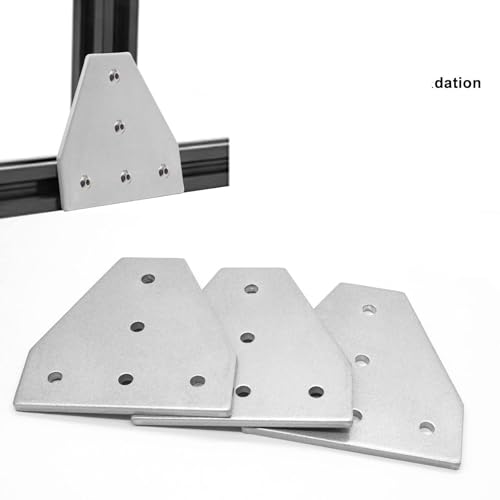 10pcs 4040 Corner Bracket T Joint Plate Connector Silver - color: Silver, size: 40T