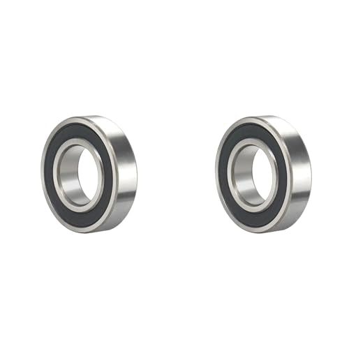 R14-2RS 2 PCS Deep Groove Ball Bearing ID 7/8"×OD 1-7/8"×Width 1/2" Double Black Rubber Sealed Ball Bearing Chrome Steel P0 Z2 Bearing for Industrial Machine and Mechanical Equipment - size: R14-2RS Size 7/8"×1-7/8"×1/2"
