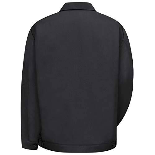 Red Kap Men's Slash Pocket Jacket - color: Black, size: 4X-Large