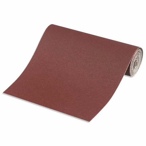 SEIWEI 180 Grit Sandpaper Roll, 1 Meter x 100mm Emery Cloth Roll, Continuous Abrasive Wet Dry Sanding Roll for Wood Furniture, Metal Polishing, Automotive Finishing, Flexible & Durable - size: P180