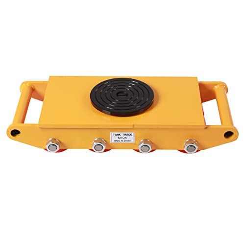 Machinery Mover,8/12/15T Machinery Skate Dolly Rollers, 33000lbs Machinery Moving Skate, Machinery Mover Skate, Heavy Duty Machine Dolly Skate for Heavy Duty Industrial Moving Equipment (12T/26400lbs) - size: 12T/26400lbs