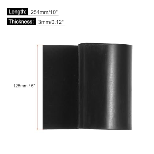 MECCANIXITY Solid Rubber Sheet 1/8" Thick x 5" Wide x 10" Long, Anti-Slip Neoprene Rubber Roofing Material for Gaskets DIY Material, Pads, Seal, Bumpers - size: 1/8" x 5" x 10"