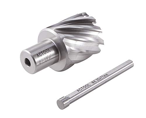 1-3/8" Diameter × 1" Depth of Cut HSS ANNULAR Cutter with 3/4'' Weldon Shank - size: 1-3/8'' x 1''