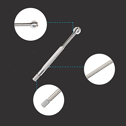 Beslands Hole Gauge Set, 1/8" to 1/2" Range, Telescoping Bore Gauge, Ball Type Small Telescopic Gage, 4 Pcs Full Round, inch/mm, High Precision (1/8" to 1/2") - size: Ball-Gauges 1/8" to 1/2"