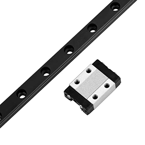 600mm MGN9 Linear Sliding Rail Guide with a MGN9C Carriage Block for 3D Printer and CNC Machine,Black (MGN9C, 600mm) - style: 600mm