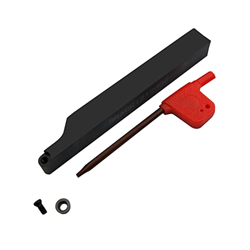 1/2" SRACR1212 H06+10Pc R3 Inserts Lathe Turning Holders 90 Degrees Lathe Turning & Profiling Tool Holder for Round Carbide Inserts RCMT0602MO Right Hand (SRACR 1212 H06 + R3 Gray) - style: SRACR 1212H06+10psc R3 Gray