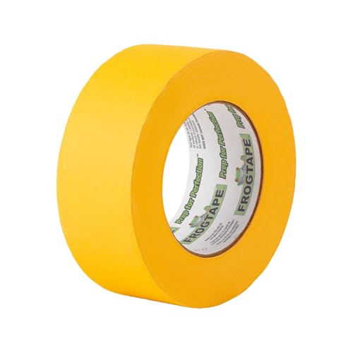 FrogTape 225 1.88-inch x 60 yds. Masking Tape, Gold, 3/Pack (105322) - size: 48mm x 55m, 3 rolls per pack