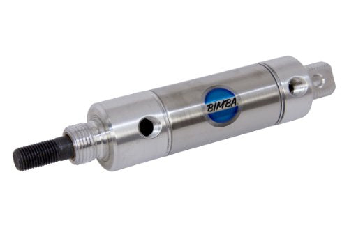 BIMBA 123-DP 1-1/4 INCH BORE, 3 INCH Stroke, AIR Return, Double Acting, Original LINE, Pneumatic Cylinder, Steel Rod
