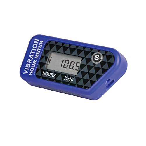YOOREAL Vibration Hour Meter,Maintenance Hours Waterproof IP68 - color: Blue