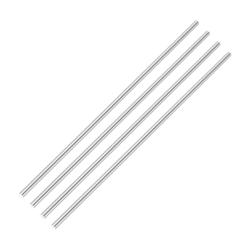 MECCANIXITY Round Steel Rod, 3.4mm x 200mm HSS Lathe Bar Stock Tool 4 Pcs - size: 3.4mm x 200mm