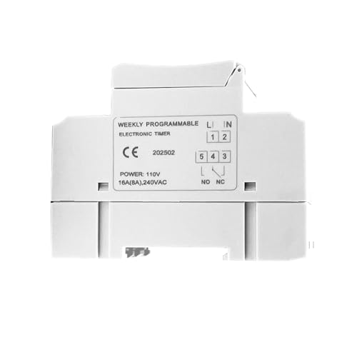 Timer Switch, WenzhiIoT AHC15A AC 110V/16A Weekly Programmable Timer Relay Digital LCD Power