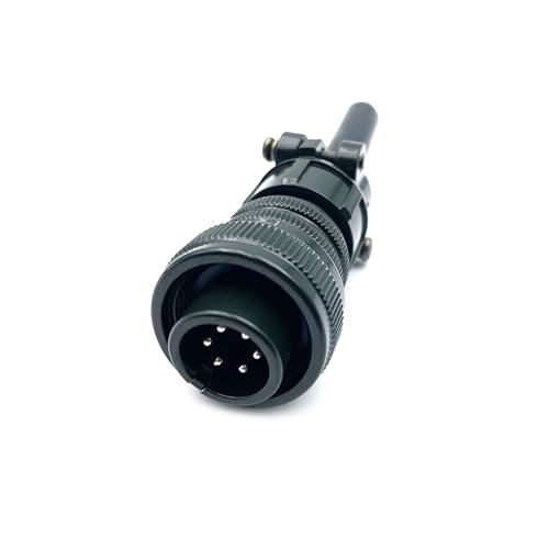 MS3106A14S-6P Industrial Circular Connector, MIL-DTL-5015 Series Threaded Connector 6 Pin Contacts Solder Male Connectors Straight, 14S Shell Size for Industrial
