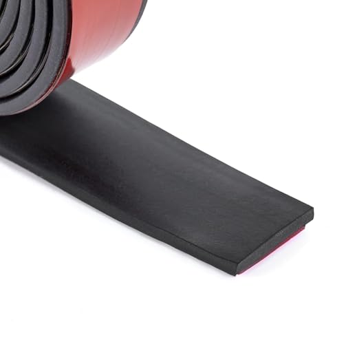 Adhesive Rubber Strips Neoprene Rubber Sheets, Rolls & Strips with Backing Rubber Pads Self Stick Seal Rubber Gasket Adhesive Back for Matting Padding - 1" Wide x 1/8" Thick x 15' Long - size: 1" Wide x 1/8" Thick x 15' Long