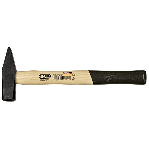 Picard Riveting Hammer 800g – German Pattern, Hardened Steel Head, Black Powder Coated, Ash Handle, Blacksmith Tools & Metalworking – 0000101-0800 - size: 800g