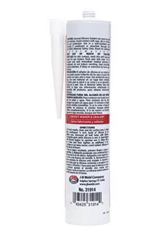 J-B Weld 31914 Red High Temperature RTV Silicone Gasket Maker and Sealant - 10.3 oz. - color: Red, size: 10.3 oz