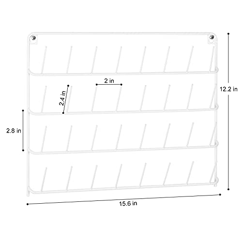 Embroidery Thread Organizer 4 Pack Thread Holders for Spools of Thread - color: White