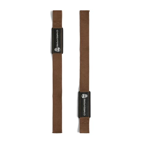 Gymreapers Lifting Wrist Straps for Weightlifting, Bodybuilding, Powerlifting, Strength Training, & Deadlifts - Padded Neoprene with 18" Cotton - color: Brown