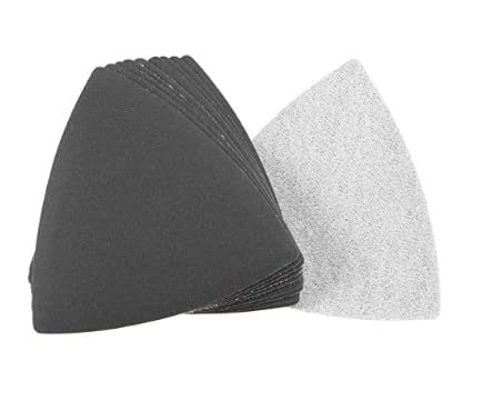 Silicon Carbide Triangular Sandpaper fit 3-1/2" Oscillating Multi-Tool Use 600Grit 10pcs - style: 600 Grit 10pcs