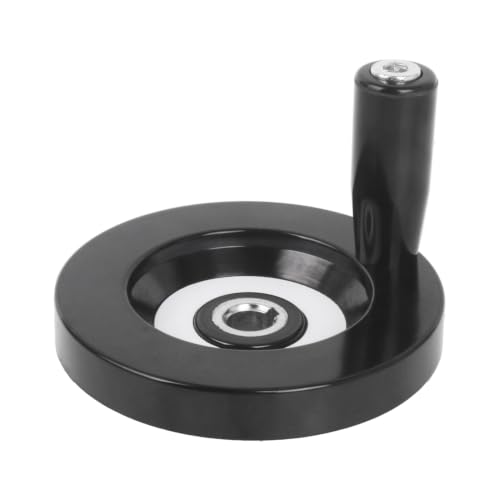 Solid Dished Hand Wheel | 80mm Wheel Diameter | 8mm Mounting Hole - size: KEYWAYED STYLE - 80MM OD X 12MM HOLE