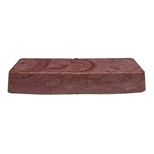 Benchmark Abrasives Red Buffing Compound for Polishing Removing Scratches from Soft Precious Metals, Jewelry, Aluminum, Gold, Silver, Copper, 1 Pound Bar (Jewelers Rouge) - style: Jewelers Rouge