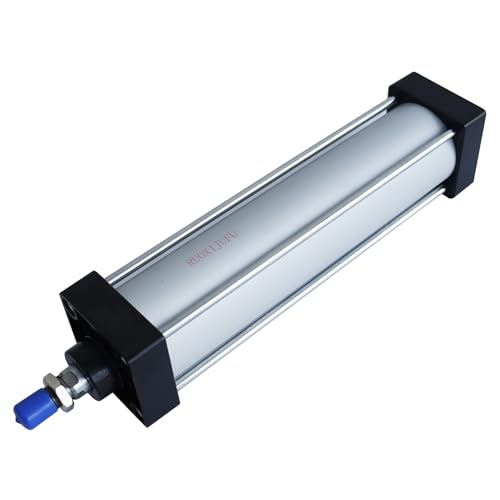 Aluminum Pneumatic Cylinder-SC 80 x 300 PT, Mini/Standard Air Cylinder with Chrome Piston Rod & Copper Sleeve, High Strength Corrosion Resistant Industrial Air Cylinders