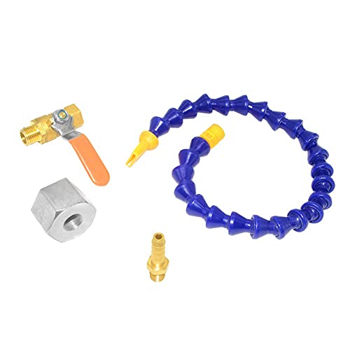 Joywayus 1/4PT Thread Adjustable Magnetic Base Coolant Oil Water Hose Pipe - style: Flat Nozzle