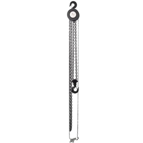 5T Capacity Manual Chain Hoist with 2 Heavy Duty Hooks - 10ft Steel Construction