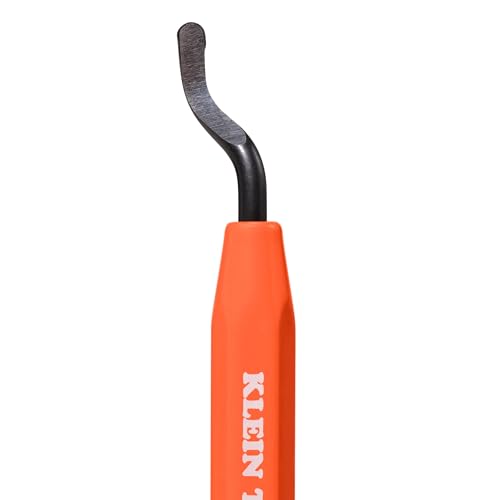 Klein Tools 50074 2-Pack Pipe Reamer Pen, Deburring Tool for PVC and Metal Conduit, Free-Spinning Blade, Pocket Clip Storage, Professional Reamer Tool
