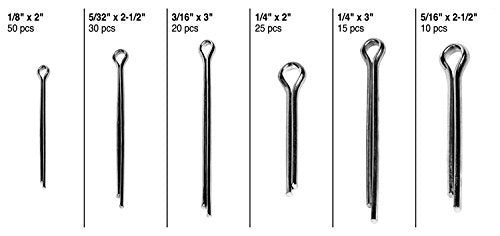 Performance Tool W5206 150-Piece Large Cotter Pin Assortment