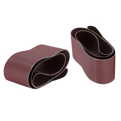 uxcell 2pcs 6" x 89" Sanding Belts 120 Grits Aluminum Oxide - size: 120 Grits