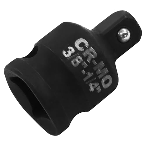 3/8" Female to 1/4" Male Impact Socket Adapter, Black Wrench Socket Adapter For Impact Driver - size: 3/8" to 1/4"