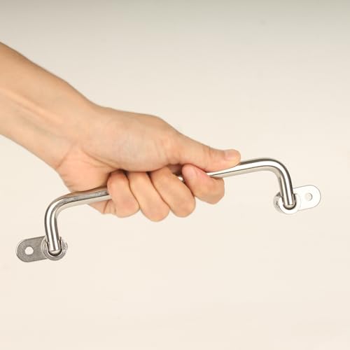 304 Stainless Steel Folding Pull Handle, 9.4" Total Length - size: Total Length 9.4 "