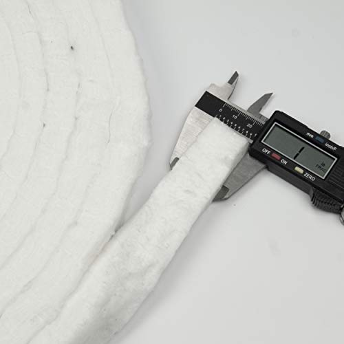 Strip Ceramic Fiber Alternative Blanket, 2200F Rated, 1" x 1/2" x 300", High Temperature Gasketing for Boiler, Wood Stove, Pellet Stove, Furnace, Kiln, Forge, 9506 - size: 1" x 1/2" Strip