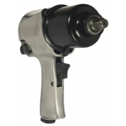 K Tool International 81631A Pneumatic Impact Wrench with 1/2" Drive for Garages, Repair Shops and DIY, 25-350 Working Torque, 400-899 ft./lb., 7500 RPM, 7 CFM, 90 PSI, Pistol Trigger, Aluminum Body