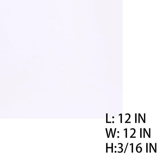Neoprene Rubber Sheet Solid Rubber Strips Roll Mat PadInsulation High Temperature Rsistant for DIY Gaskets, Pads, Sealing, Cushion (Translucent, 12" X 12" X 3/16" (.187")) - color: Translucent, size: 12" X 12" X 3/16" (.187")