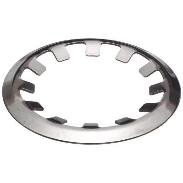 External Self-Locking Push-On Retaining Ring, Steel Plain Finish, 1/8 in Shaft Dia, 50 PK, Mfr: U36230.012.0001-A