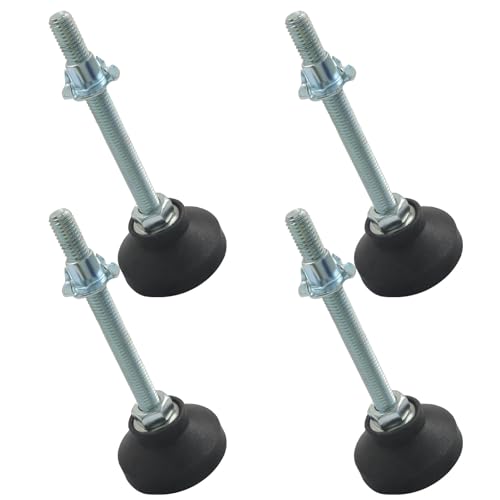 M10 Thread Adjustable Feet, D50 x M10 x H100, 4 Pcs - size: 4 Pcs (D50 x M10 x H100)