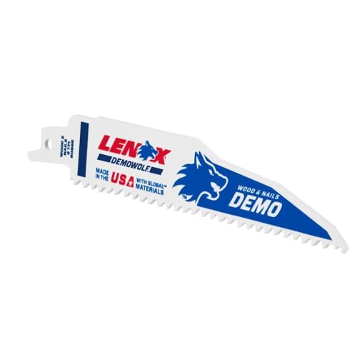 Lenox Tools - 20514B6066R LENOX Tools Demolition Reciprocating Saw Blade with Power Blast Technology, Bi-Metal, 6-inch, 6 TPI, 25/PK - style: 6-Inch, 6 TPI, 25/PK